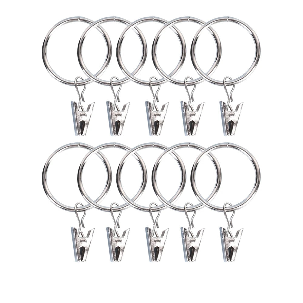Anneaux pour rideaux avec pince lot de 20 ou 50|CIRCULO