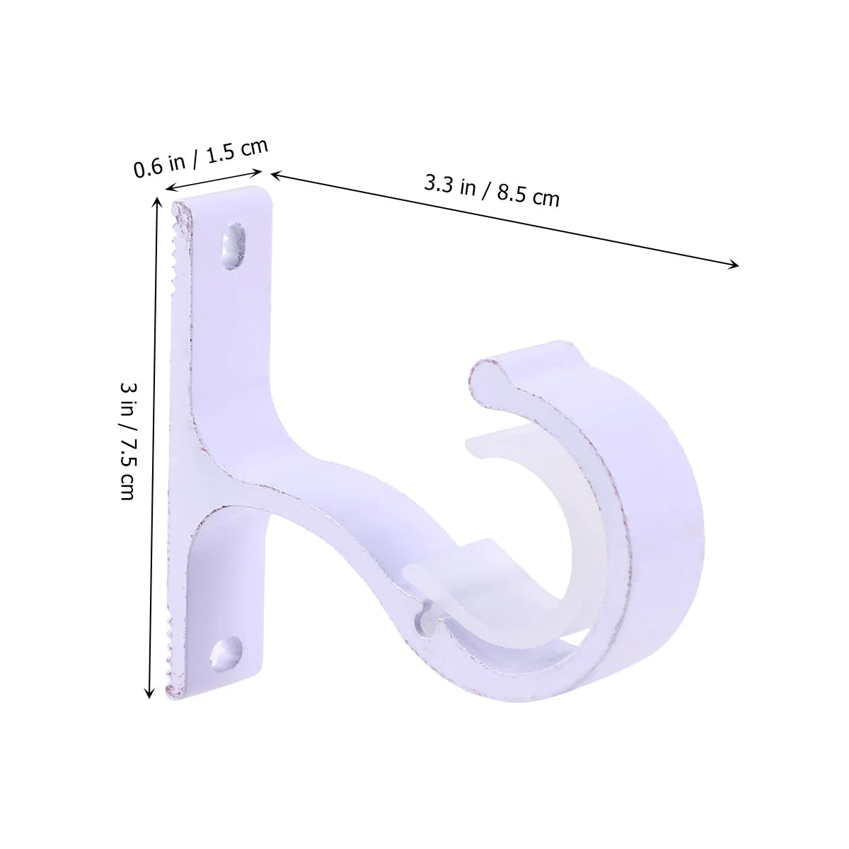 Supports de tringle à rideaux lot de 2|DECORIX