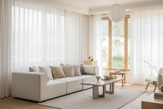 Salon avec rideau Lumina