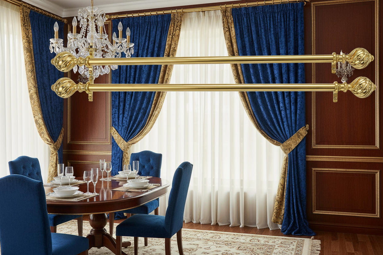 Tringle double rideaux