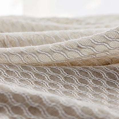 Rideau beige en coton|SABLORIA