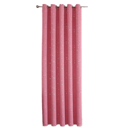 Rideau Occultant Motif Étoile Rose 1 Panneau | GALAXIA