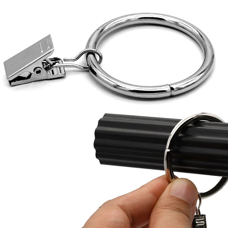 Anneaux pour rideaux avec pince lot de 20 ou 50|CIRCULO
