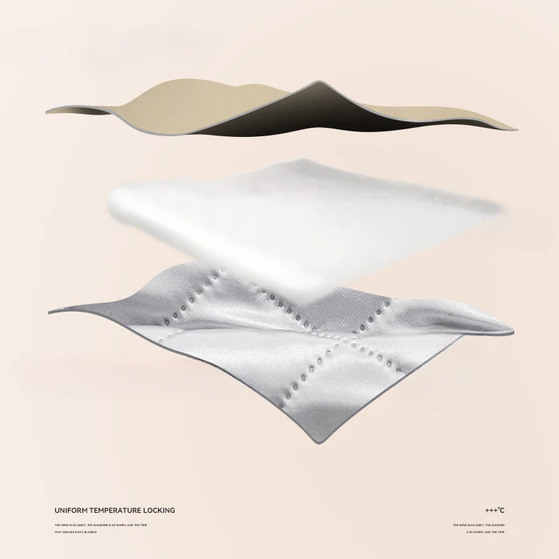 Rideau thermique gris foncé intérieur matelassé | THERMORIA