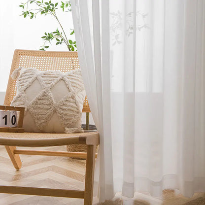 Rideau voilage blanc 1 Panneau|HARMONIA