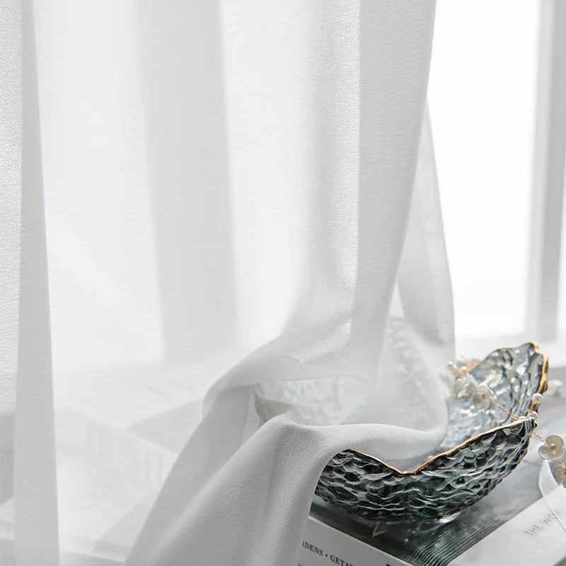 Rideau voilage blanc 1 Panneau|HARMONIA