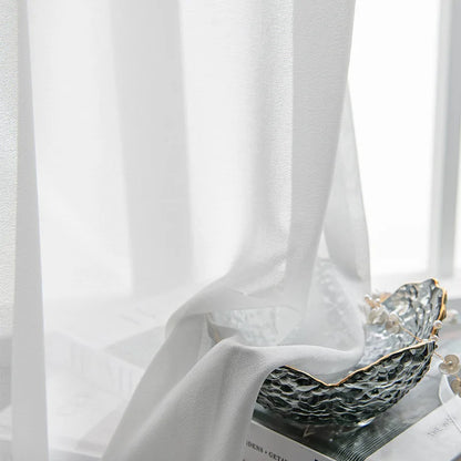 Rideau voilage blanc 1 Panneau|HARMONIA