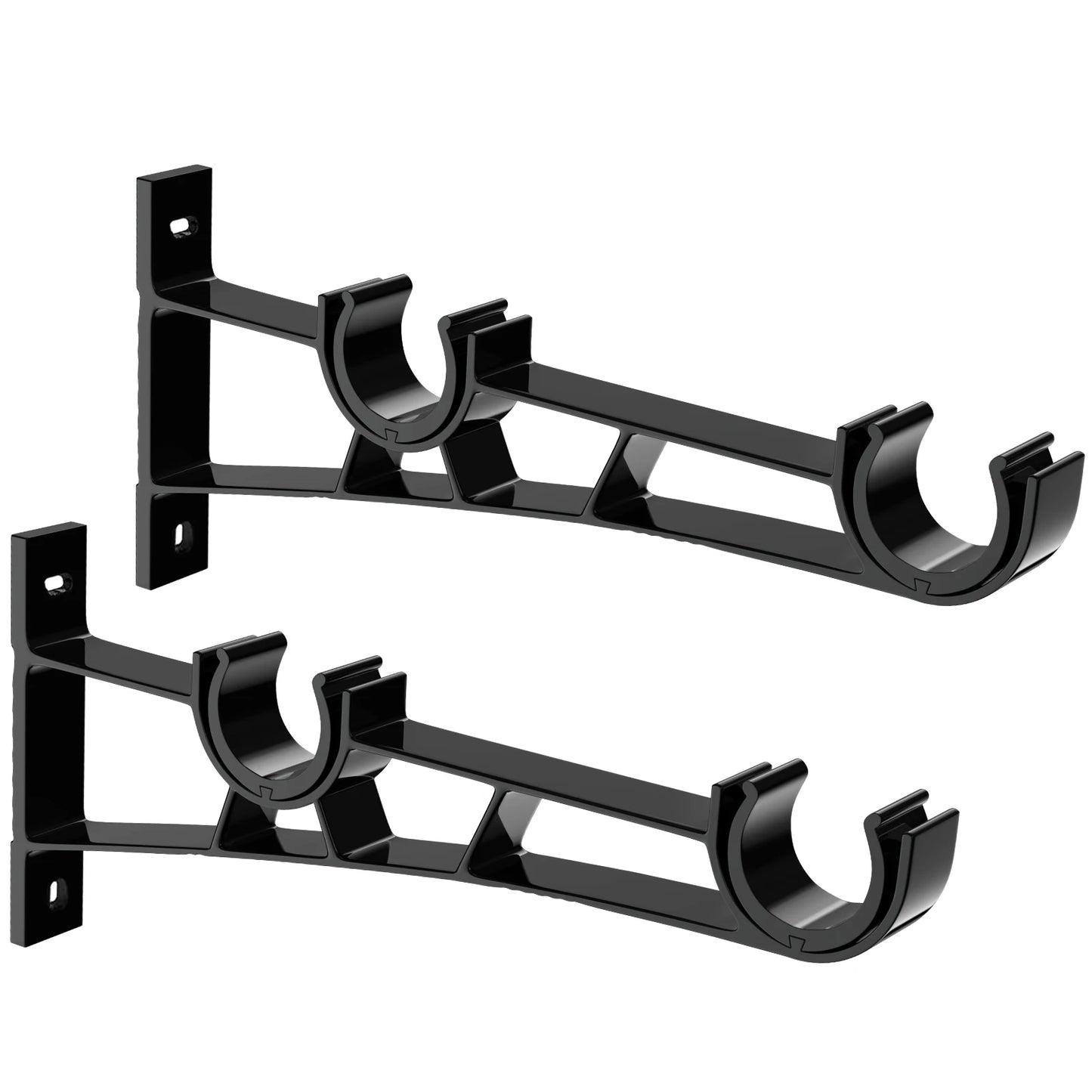 Supports de tringle à double rideaux lot de 2|STYLFIX