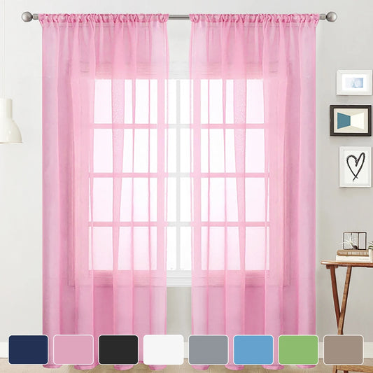 Rideaux voilage 1 Panneau 12 couleurs|LUMINYS