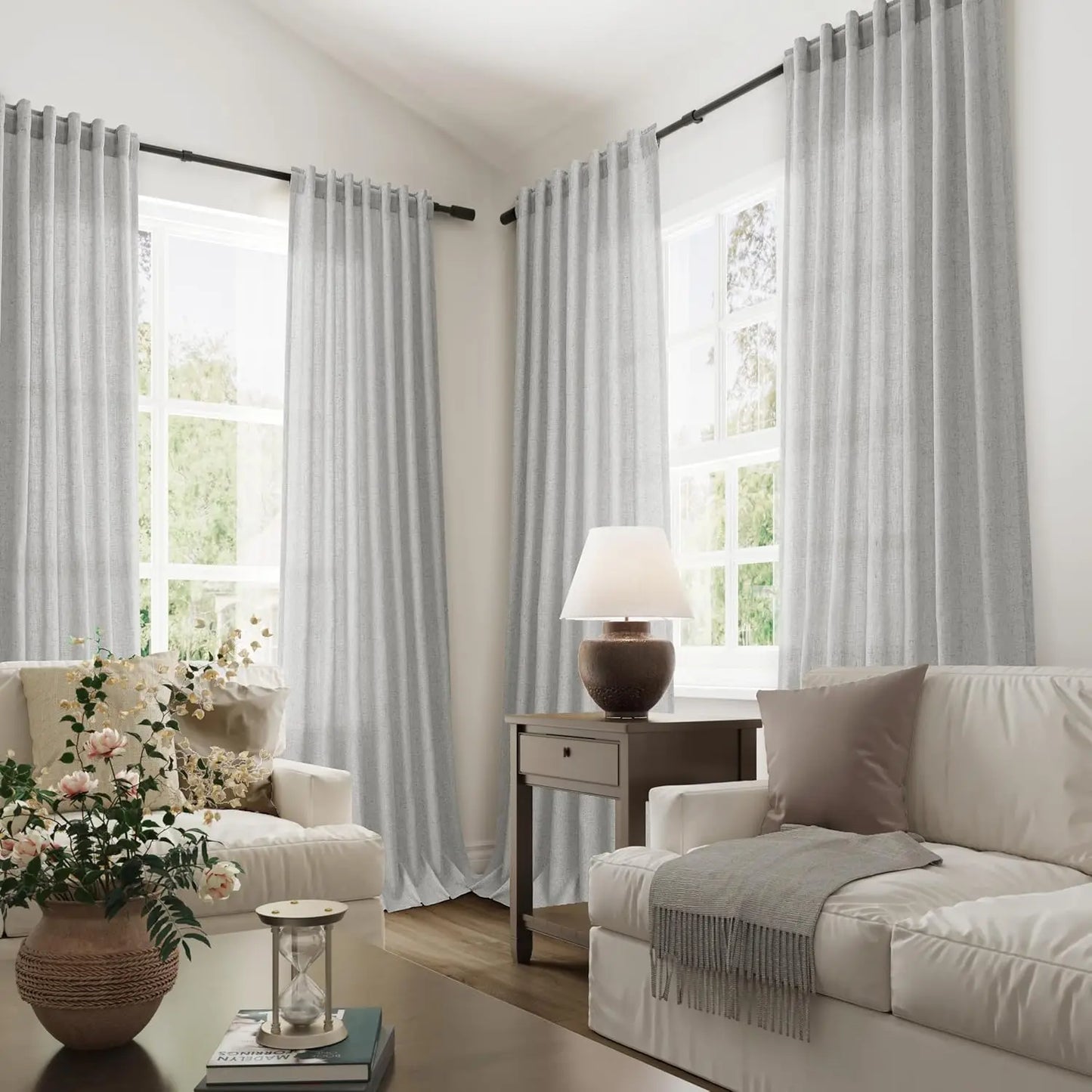 Rideau gris 1 Panneau|SERENA