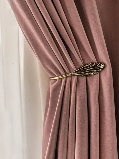 Rideau rose occultant style velours|MAJESTIA