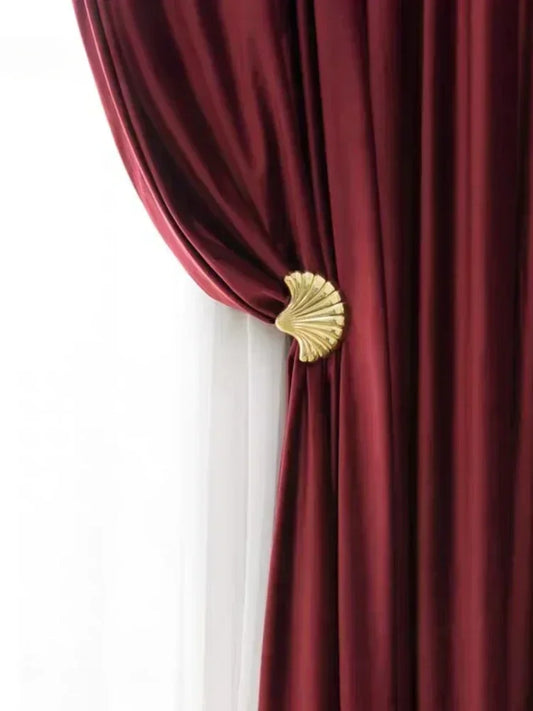 Rideau rouge bordeaux occultant style velours|MAJESTIA