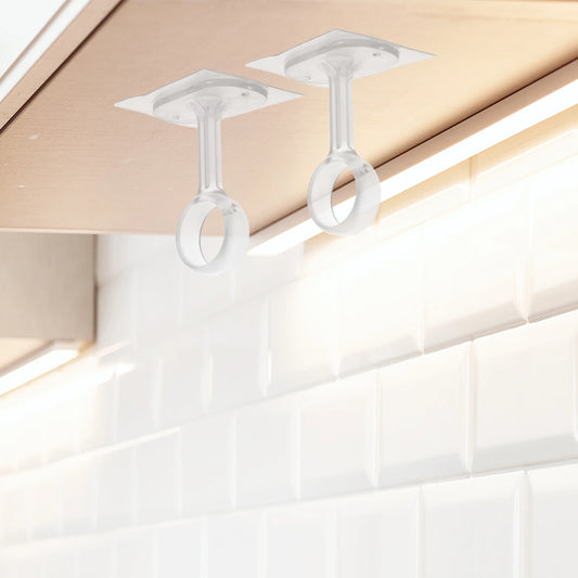 Supports de tringle à rideaux sans percer lot de 2|SNAPFIX