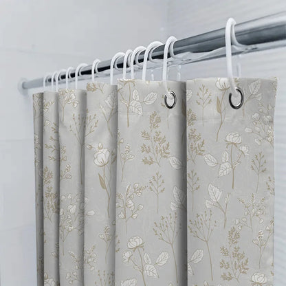 Rideau de douche fleuri|ELEGENCIA