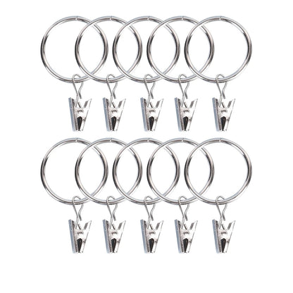 Anneaux pour rideaux avec pince lot de 20 ou 50|CIRCULO