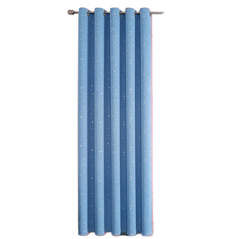 Rideau Occultant Motif Étoile Bleu Ciel 1 Panneau | GALAXIA