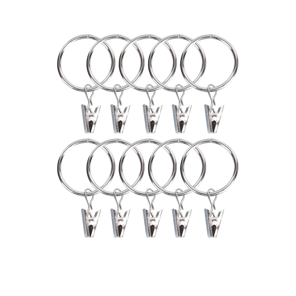Anneaux pour rideaux avec pince lot de 20 ou 50|CIRCULO