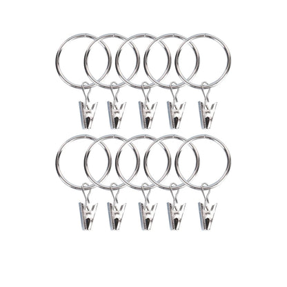 Anneaux pour rideaux avec pince lot de 20 ou 50|CIRCULO