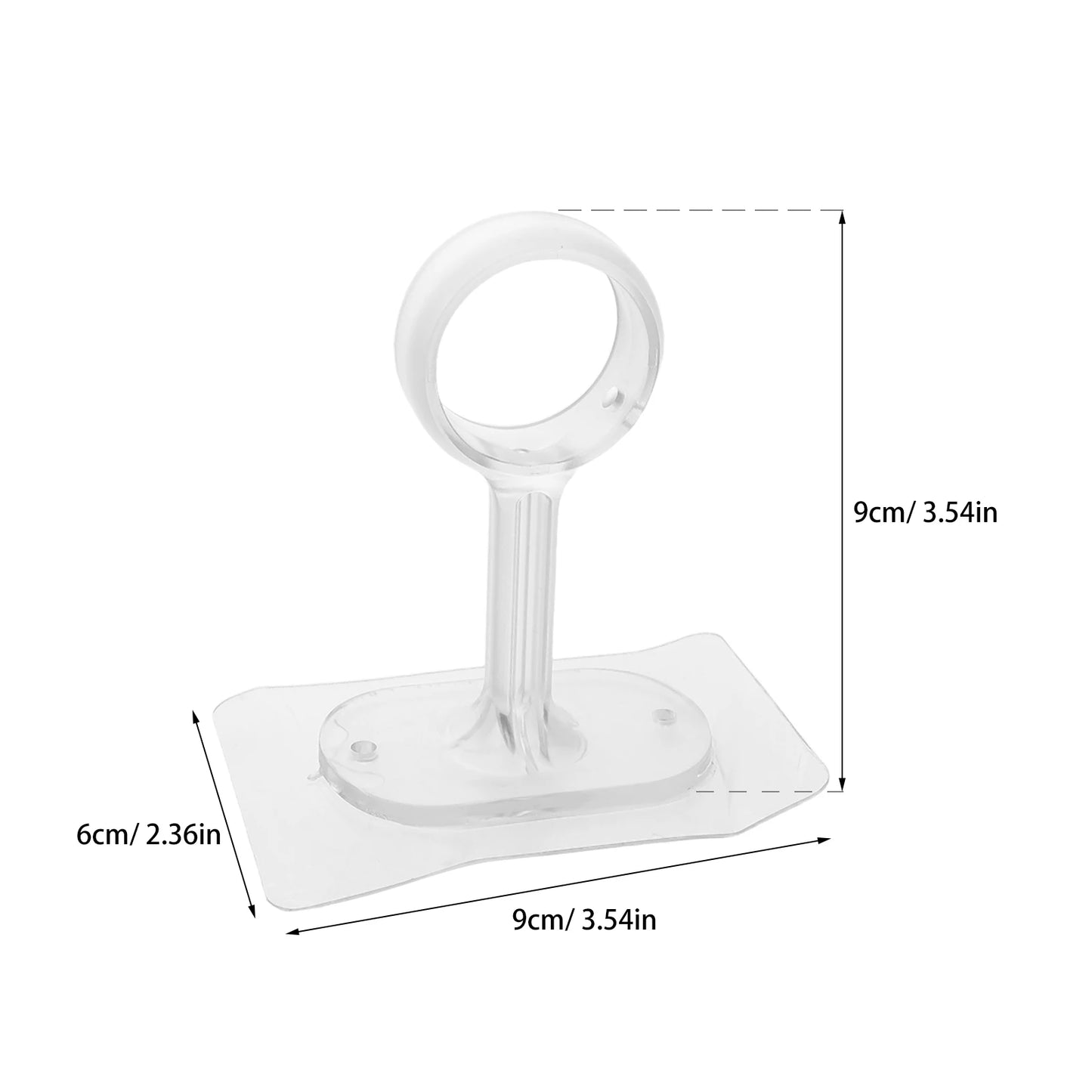 Supports de tringle à rideaux sans percer lot de 2|SNAPFIX