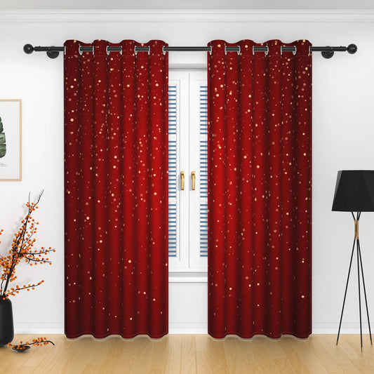 Rideau rouge occultant|RUBENZA