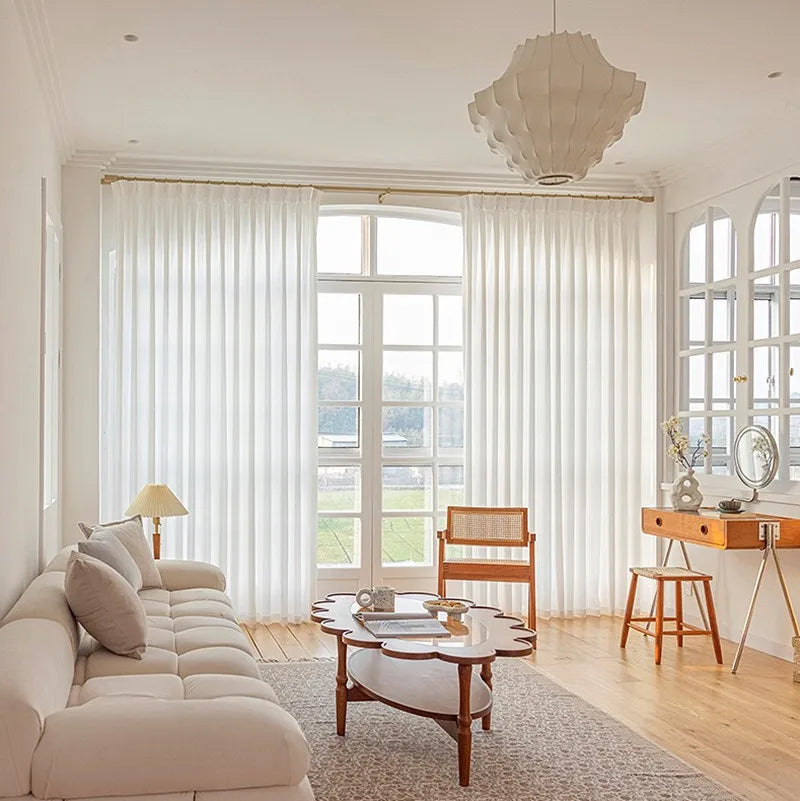 Rideau voilage blanc 1 Panneau|VELORIA