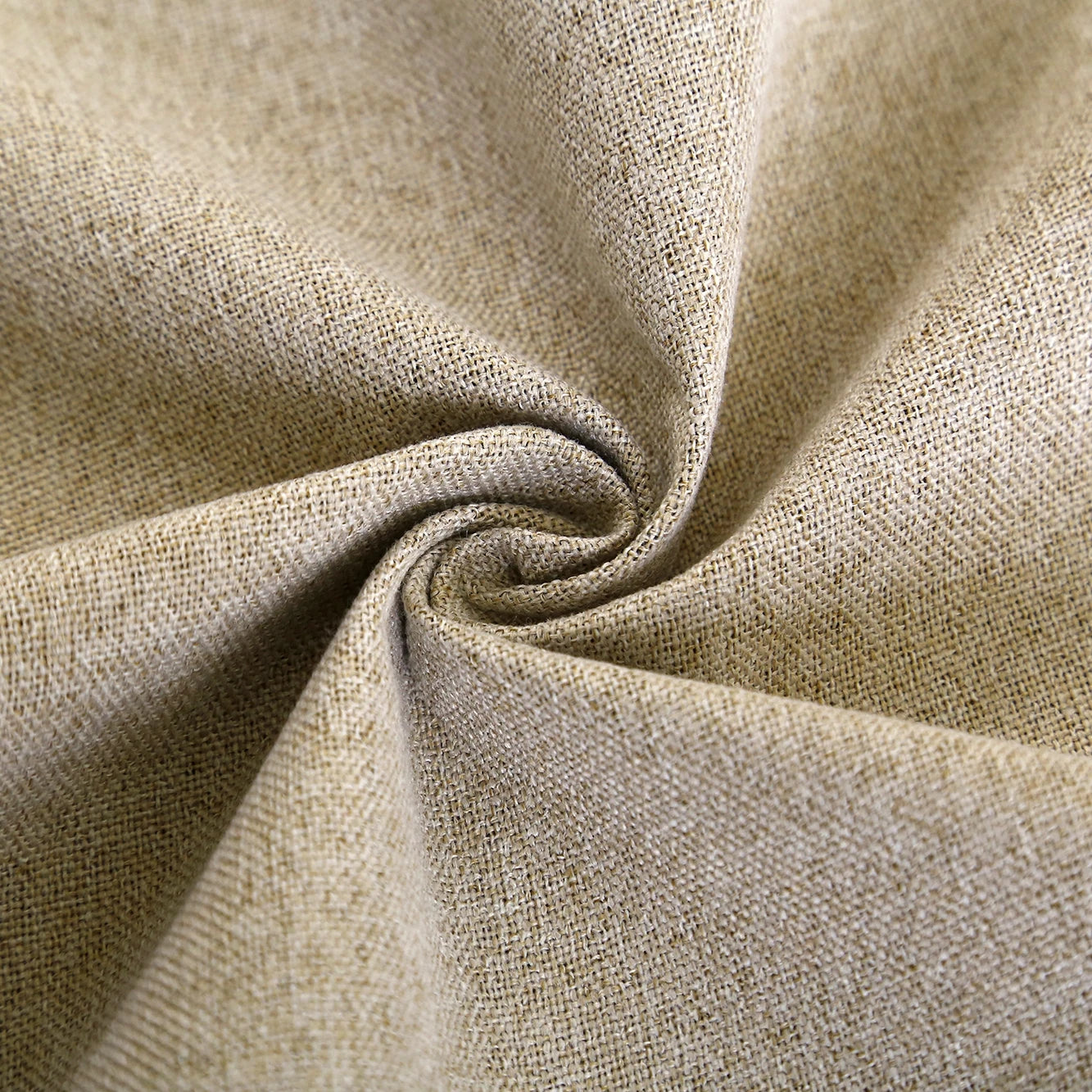 Rideau beige occultant en faux lin|ATRIUM