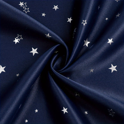 Rideau Occultant Motif Étoile Bleu Ciel 2 Panneaux | GALAXIA