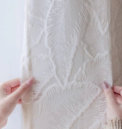 Rideau blanc relief 3D 1 Panneau|IVORIA
