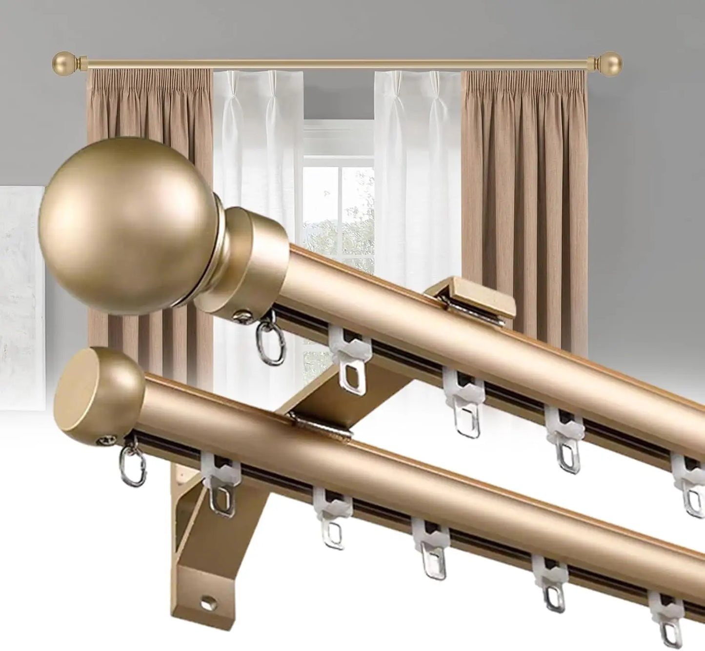 Tringle à double rideaux|ROYALUX