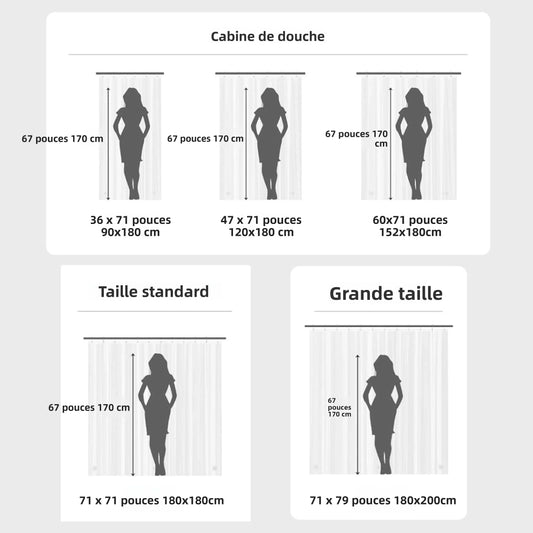 Rideau de douche|LUXBATH