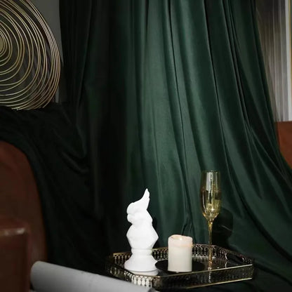 Rideau vert en velours|VIRIDIAN