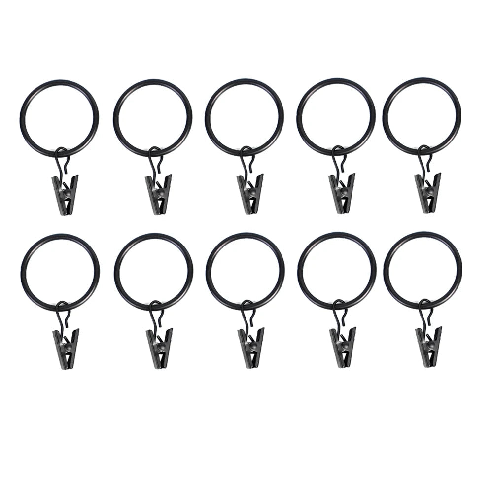 Anneaux pour rideaux avec pince lot de 20 ou 50|CIRCULO