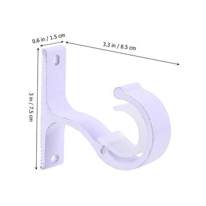 Supports de tringle à rideaux lot de 2|DECORIX