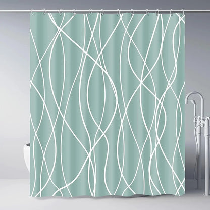 Rideau de douche motif ondulé|RIVIERA