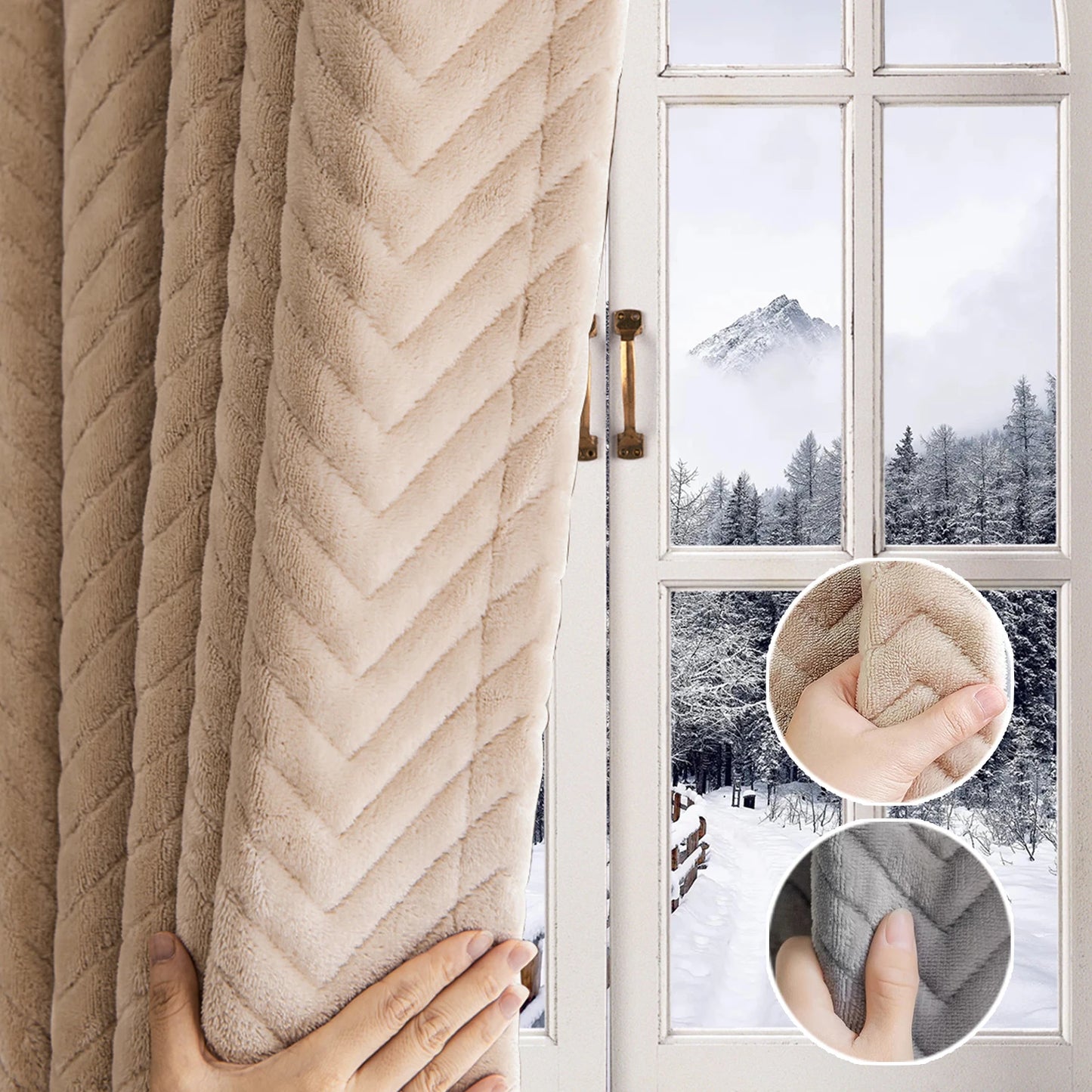Rideau thermique en Flanelle 1 Panneau|THERMALYS
