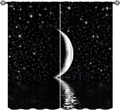 Rideau noir occultant ciel étoilé|LUNARIS