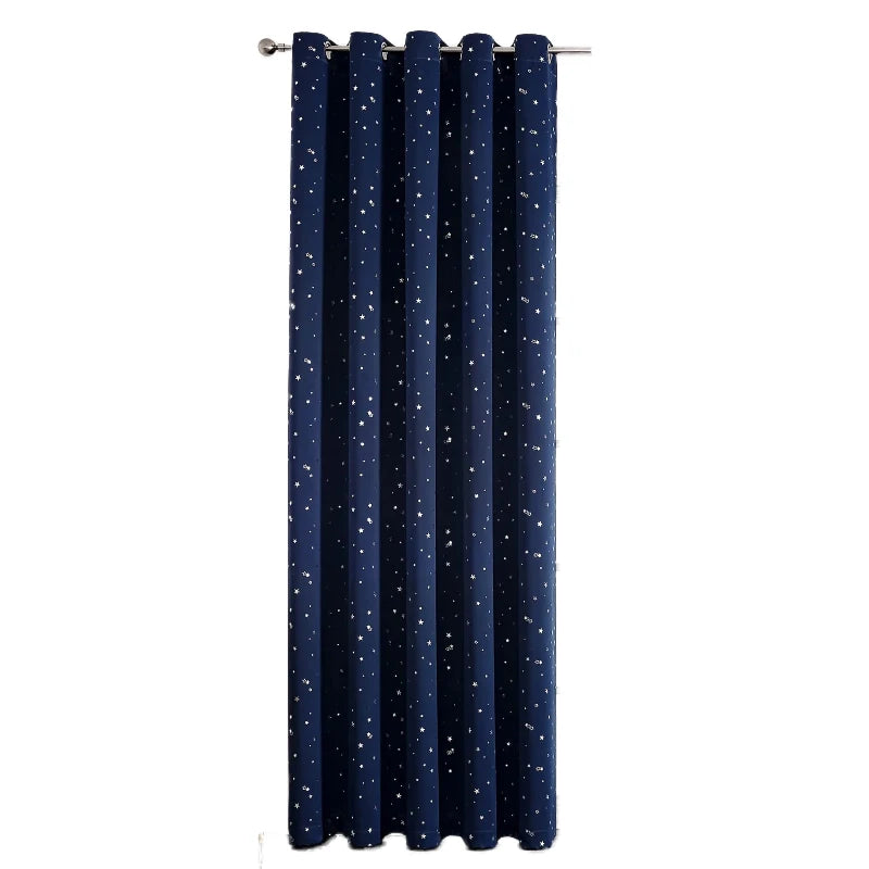 Rideau Occultant Motif Étoile Bleu Marine 1 Panneau | GALAXIA