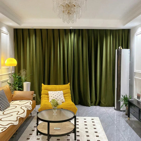 Rideau vert occultant 1 Panneau|EMERO