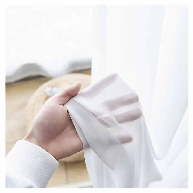 Rideau voilage blanc 1 Panneau|VOALIA