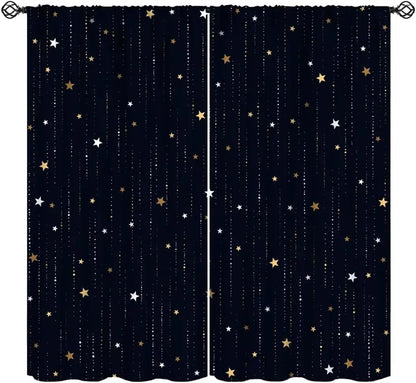 Rideau noir occultant ciel étoilé|LUNARIS