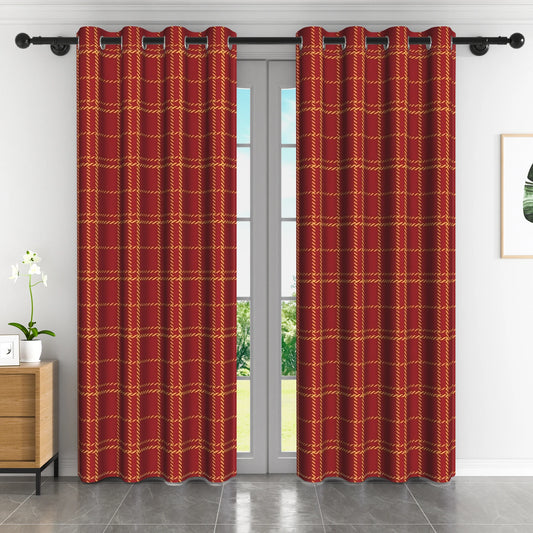 Rideau rouge occultant|RUBENZA