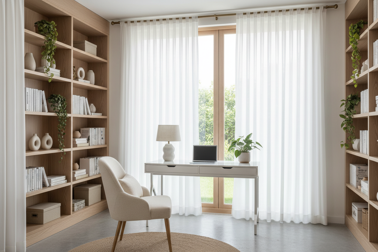 Bureau avec rideau Lumina