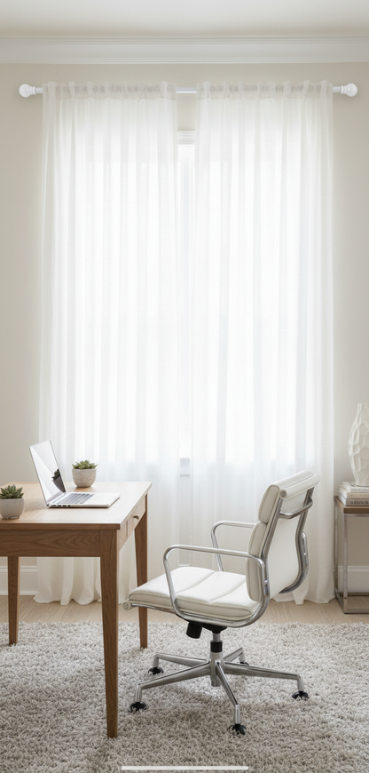 Bureau tringle blanche