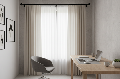 Bureau tringle double noire