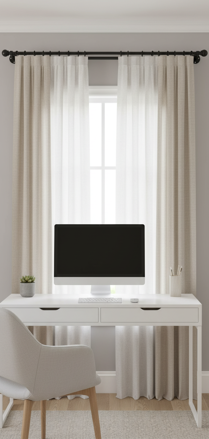 Bureau tringle double noire