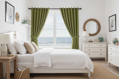 Chambre côtière avec rideaux BELMOND et anneaux