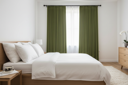Chambre élégante avec rideaux BELMOND et anneaux