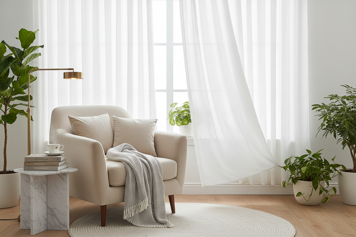 Coin lecture avec rideau Homyra