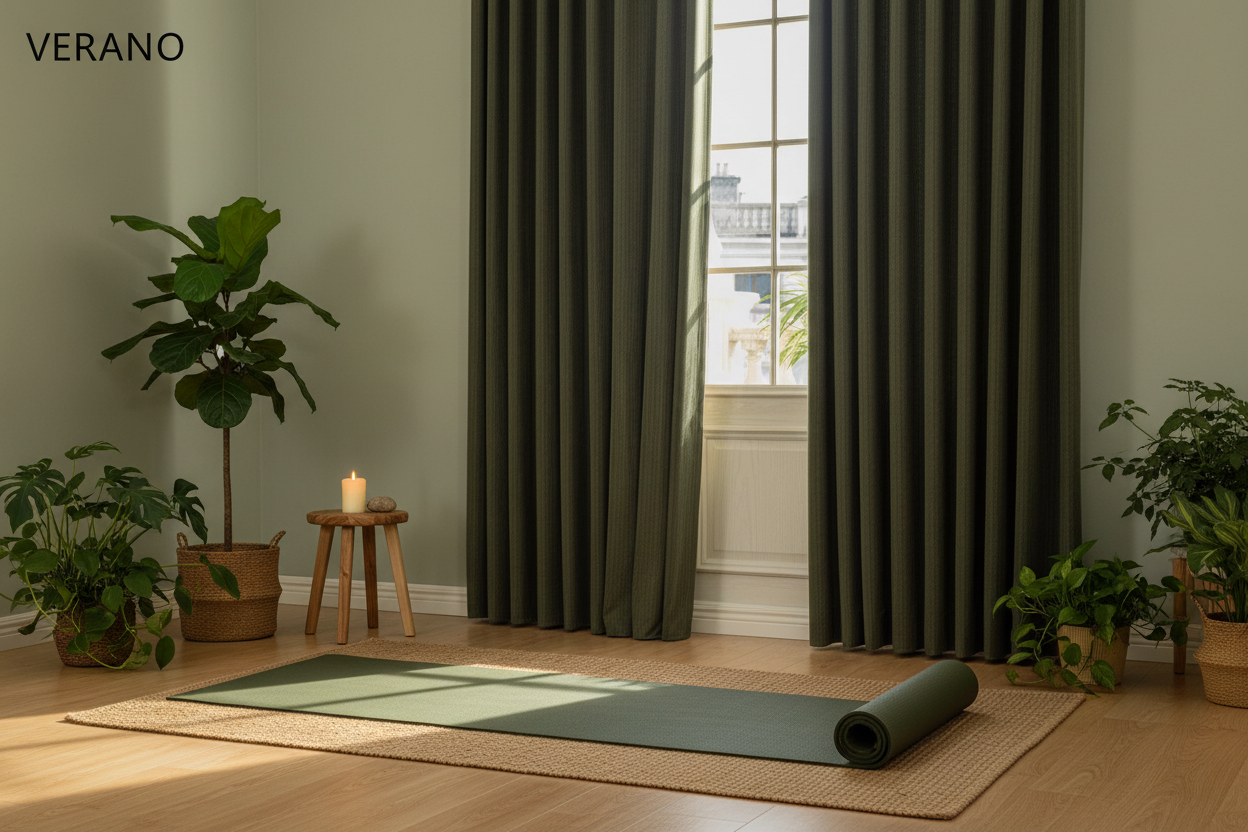 Espace méditation avec rideaux VERANO