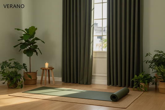 Espace méditation avec rideaux VERANO